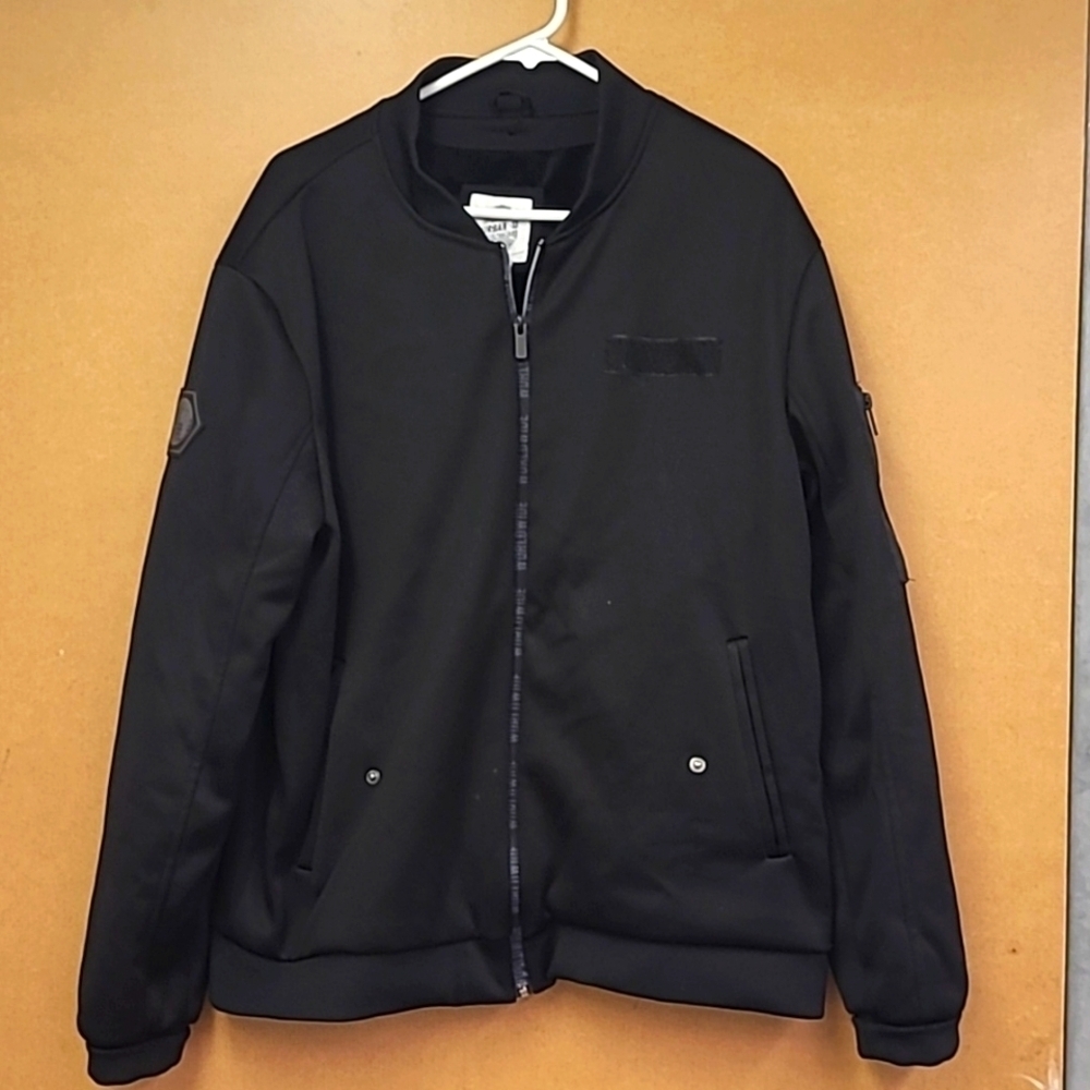 Urban ID Size L Black Bomber Style Jacket